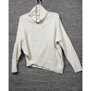 Elan Knit Turtleneck Sweater Women's Size XL Cream Long Sleeves Super Soft